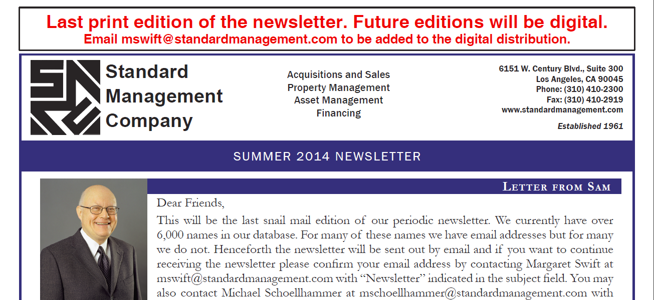 SMC 2014 Summer Newsletter